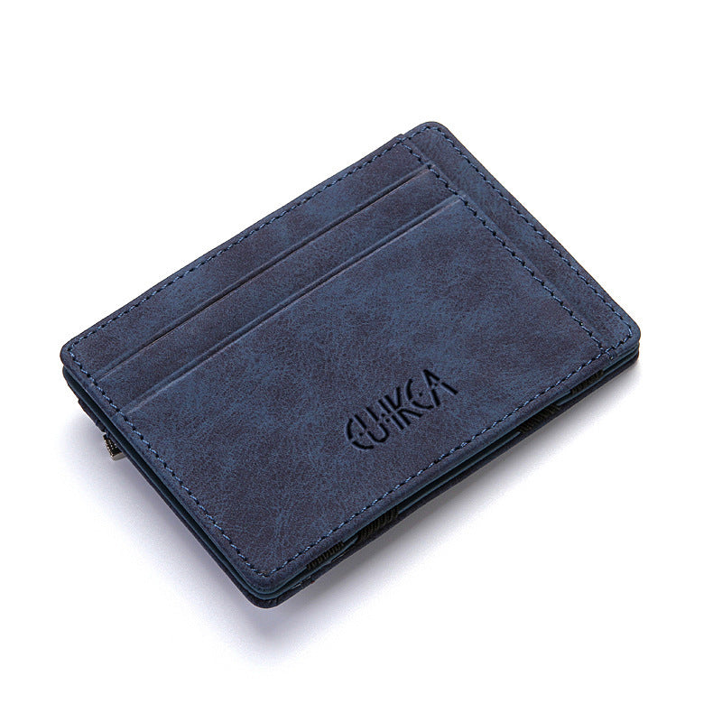 Flip Wallet Creative Men Magic Wallet Polyurethane Card Holder - Magic Wallet for Stylish Men Who Love to Flip