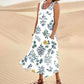 Floral Pattern Long Skirt with Shoulder Strap and 3D Design - Teleplus