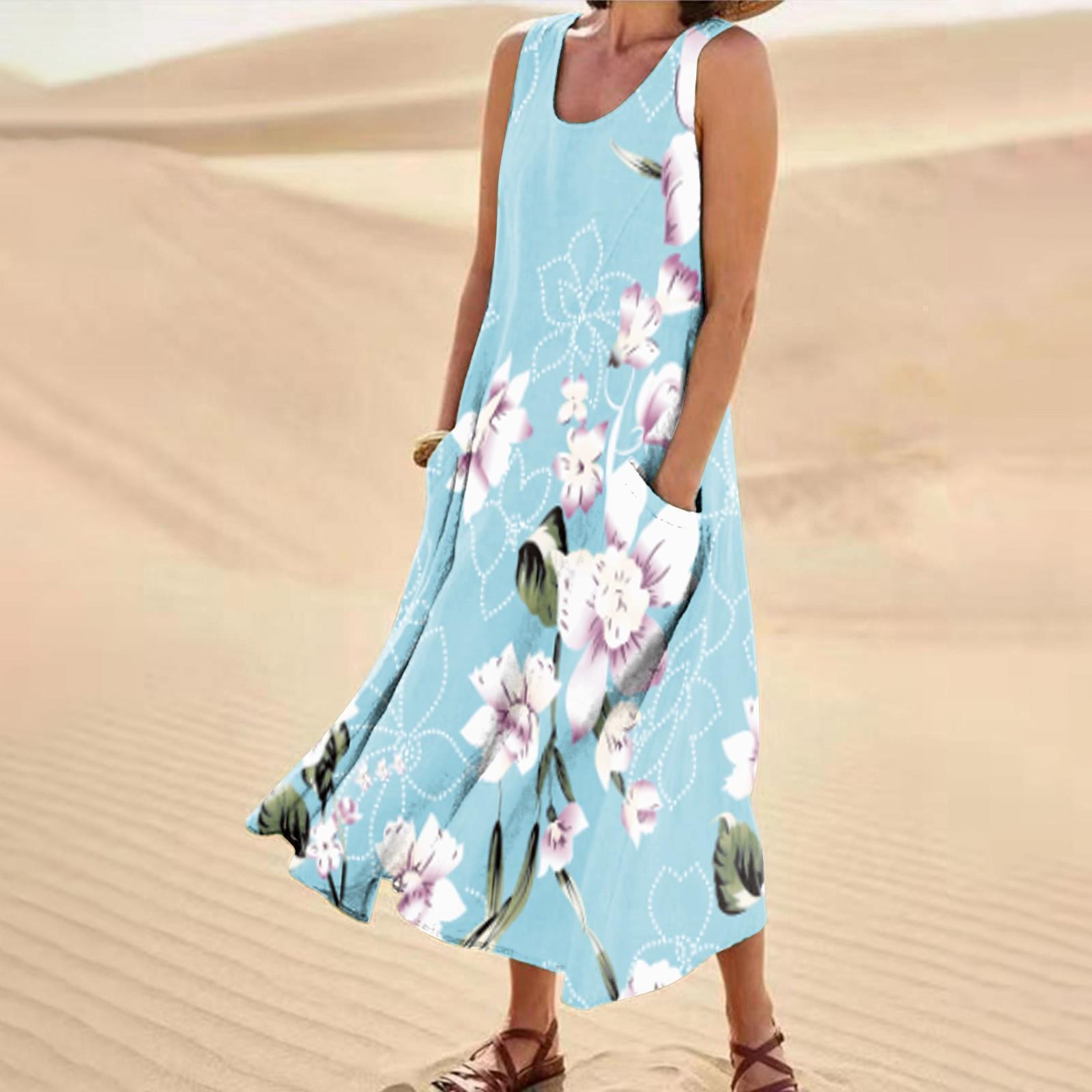 Floral Pattern Long Skirt with Shoulder Strap and 3D Design - Teleplus