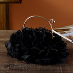 Floral Polyester Banquet Bag Suitcase in Black Red and Champagne - banquet bag