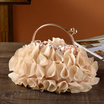 Floral Polyester Banquet Bag Suitcase in Black Red and Champagne - banquet bag