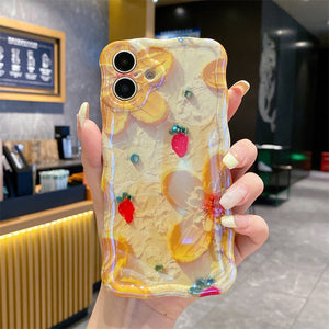 Floral Silicone Case for Pro Max iPhone13 iPhone 11 12 14 Fall Protection - pro max iphone13 iphone14 oil painting