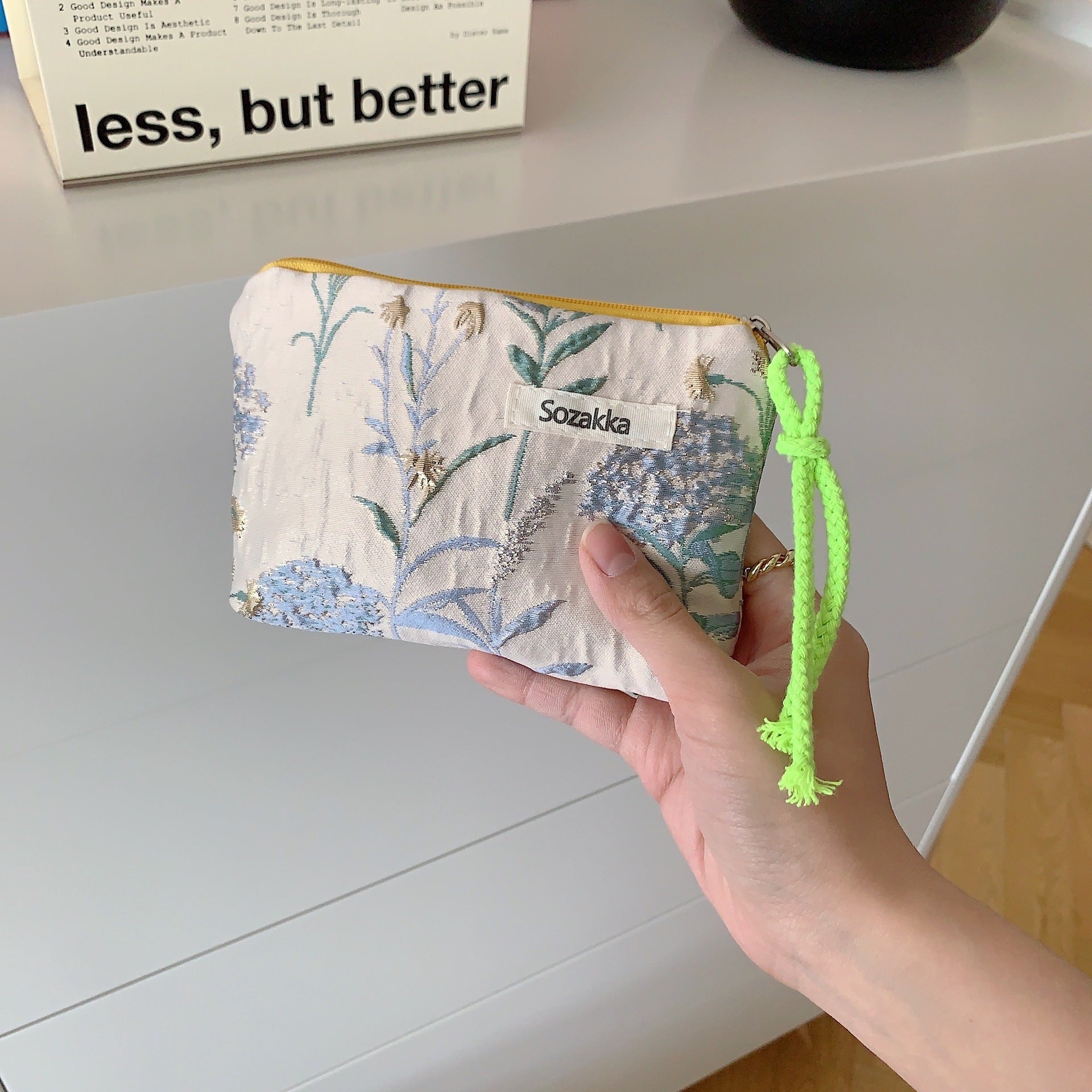 Flowers Lining Cotton Fabric with Pastoral and Grape Purple Patterns for US Tensile Strength - Bubble Big Flower Bag