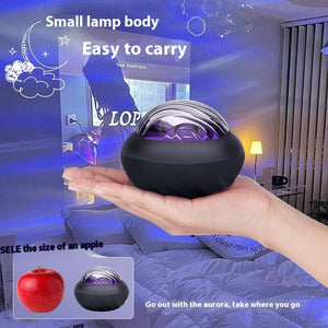 Flying Saucer Starry Night Light with Northern Lights Projection RGB LED - flying saucer starry northern lights