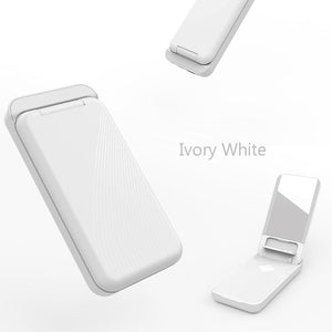 Foldable Wireless Charger Power Bank 10000mAh with USB and Type-C - 10000 MA 5V3A foldable wireless charger power bank