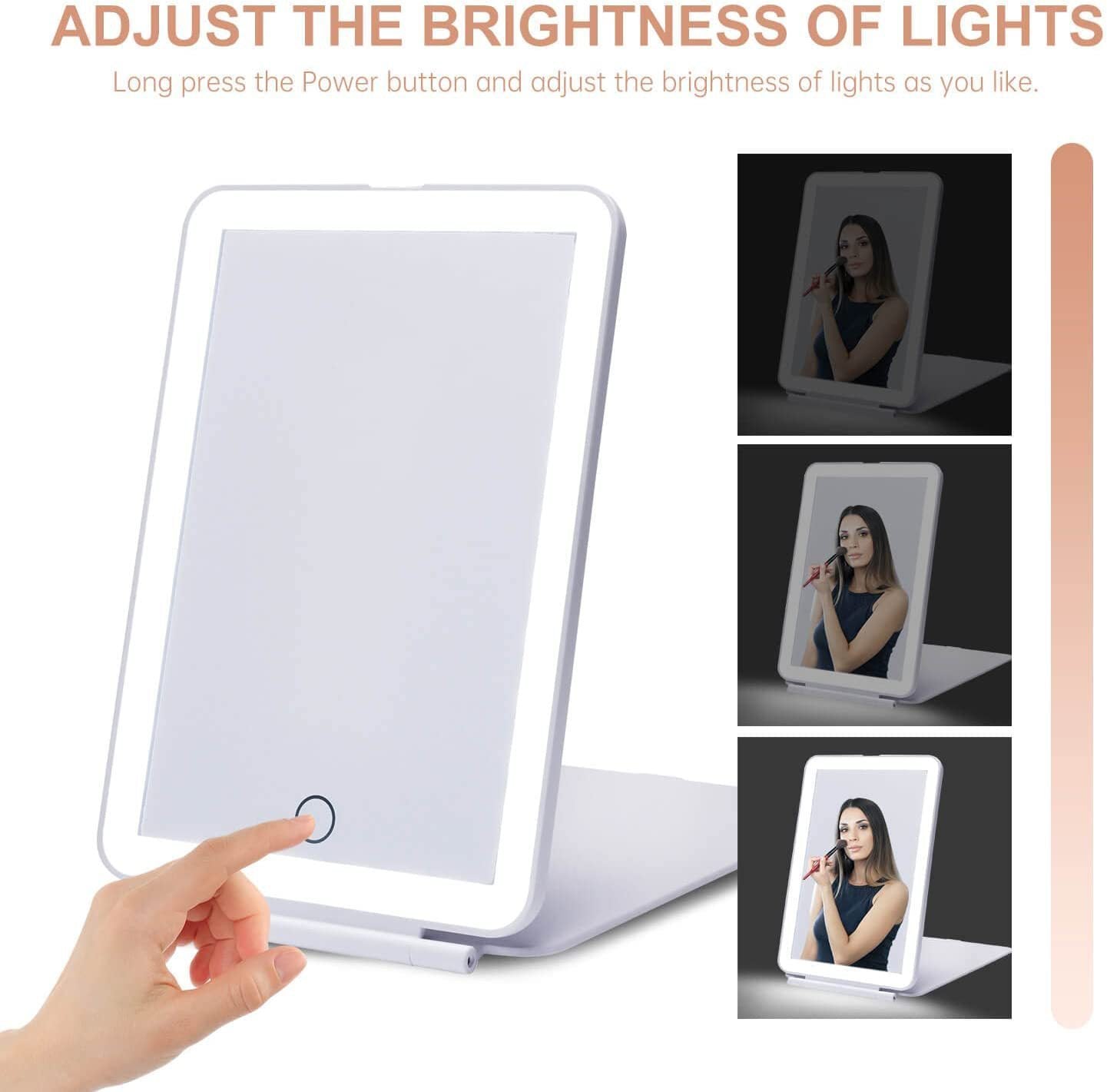 Foldable With Light Touch Led Make-up Mirror - Glow Up With Our Light Touch LED Makeup Mirror