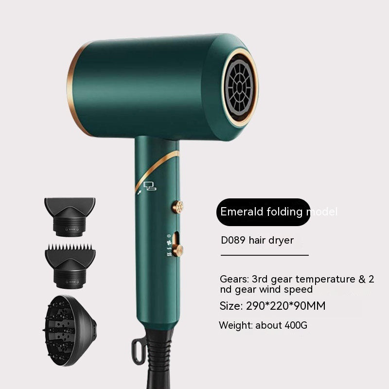 Folding Anion High Power Constant Temperature Hair Dryer with Brushed Motor - Teleplus folding anion high power