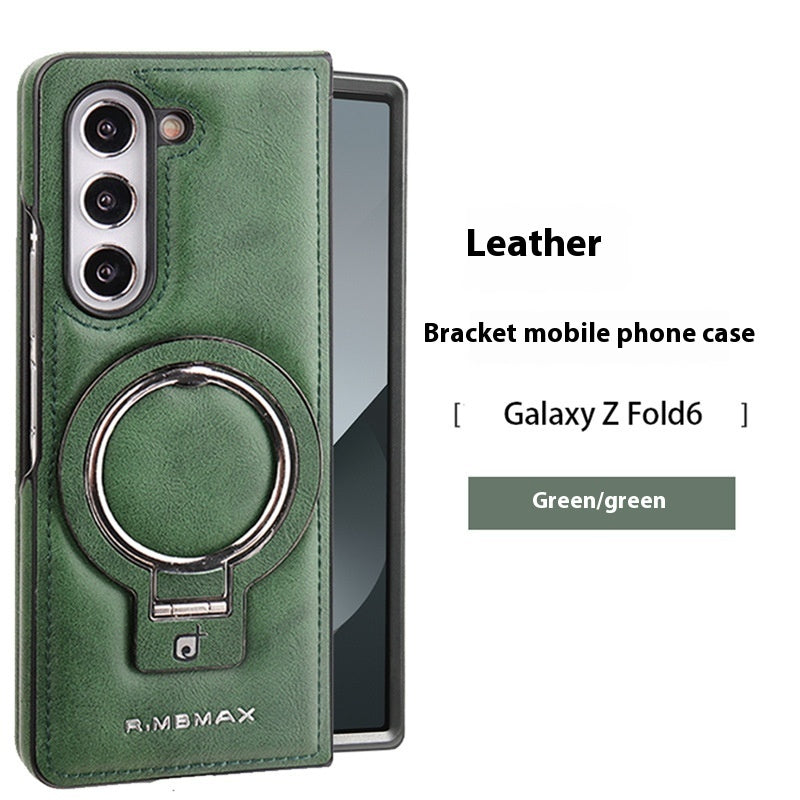 Folding Flip Phone Case Holder Magnetic with Imitation Leather in Multiple Colors - Teleplus folding flip phone case