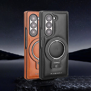 Folding Flip Phone Case Holder Magnetic with Imitation Leather in Multiple Colors - Teleplus folding flip phone case