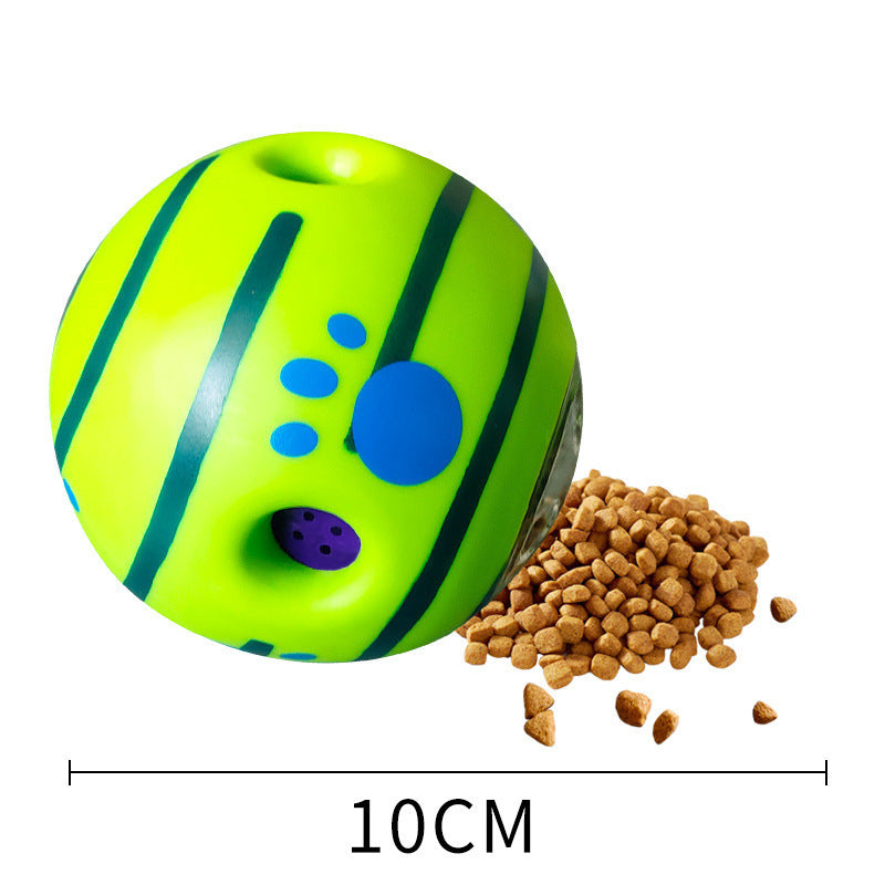 Food Drop Ball for Puppies 8CM Interactive Treat Dispenser Toy - Puppy food drop ball opp bag