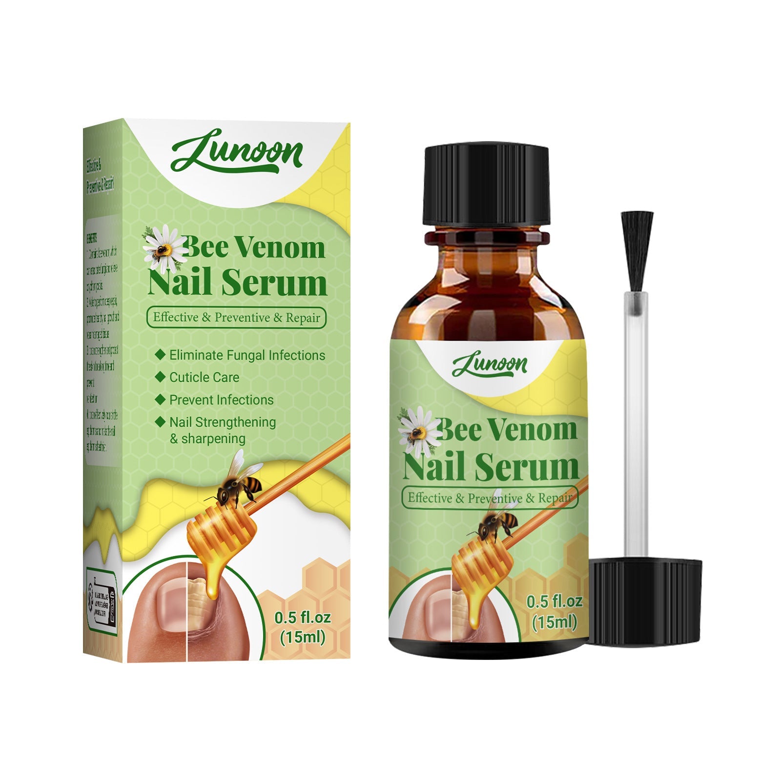 Foot Cleaning Repair Softening Care Solution in Brown Bottle 15ml - Teleplus foot cleaning repair softening care