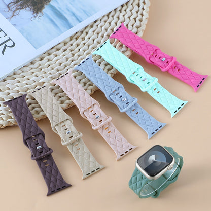 For Watch S9 Texture IwatchS8ULTRAL Silicone Butterfly Buckle Strap - For Watch S9 Texture Silicone Butterfly Strap