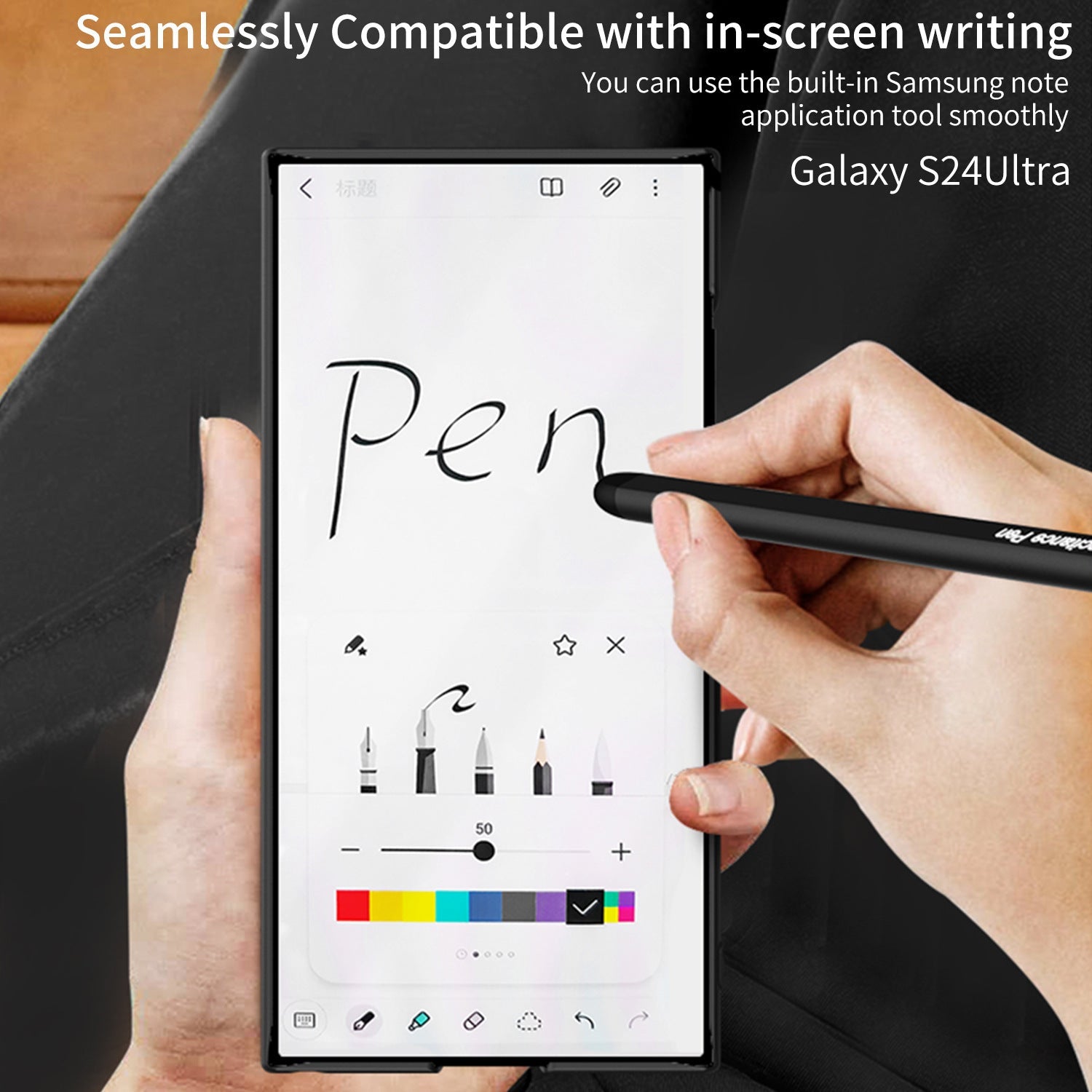 Forest Green Pen Slot Phone Case with Protective Hard Shell in Black and Silver - Teleplus pen slot phone case