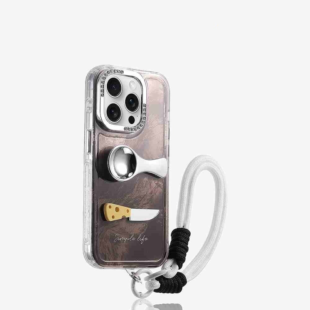 Fork Kitten Silicone Compatible with iPhone Non Apple Products - Case for Clumsy Cat Lovers fork kitten silicone