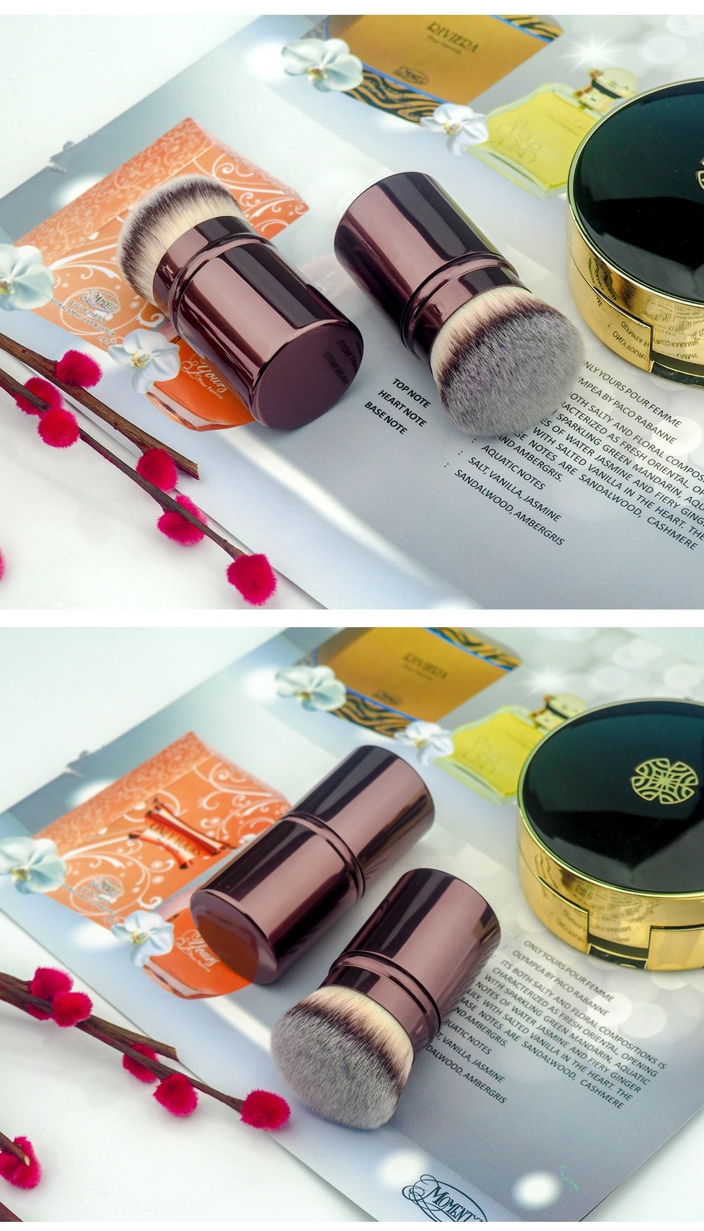 Foundation Makeup Brush with Artificial Fiber and Telescopic Handle - Teleplus foundation makeup brush eat