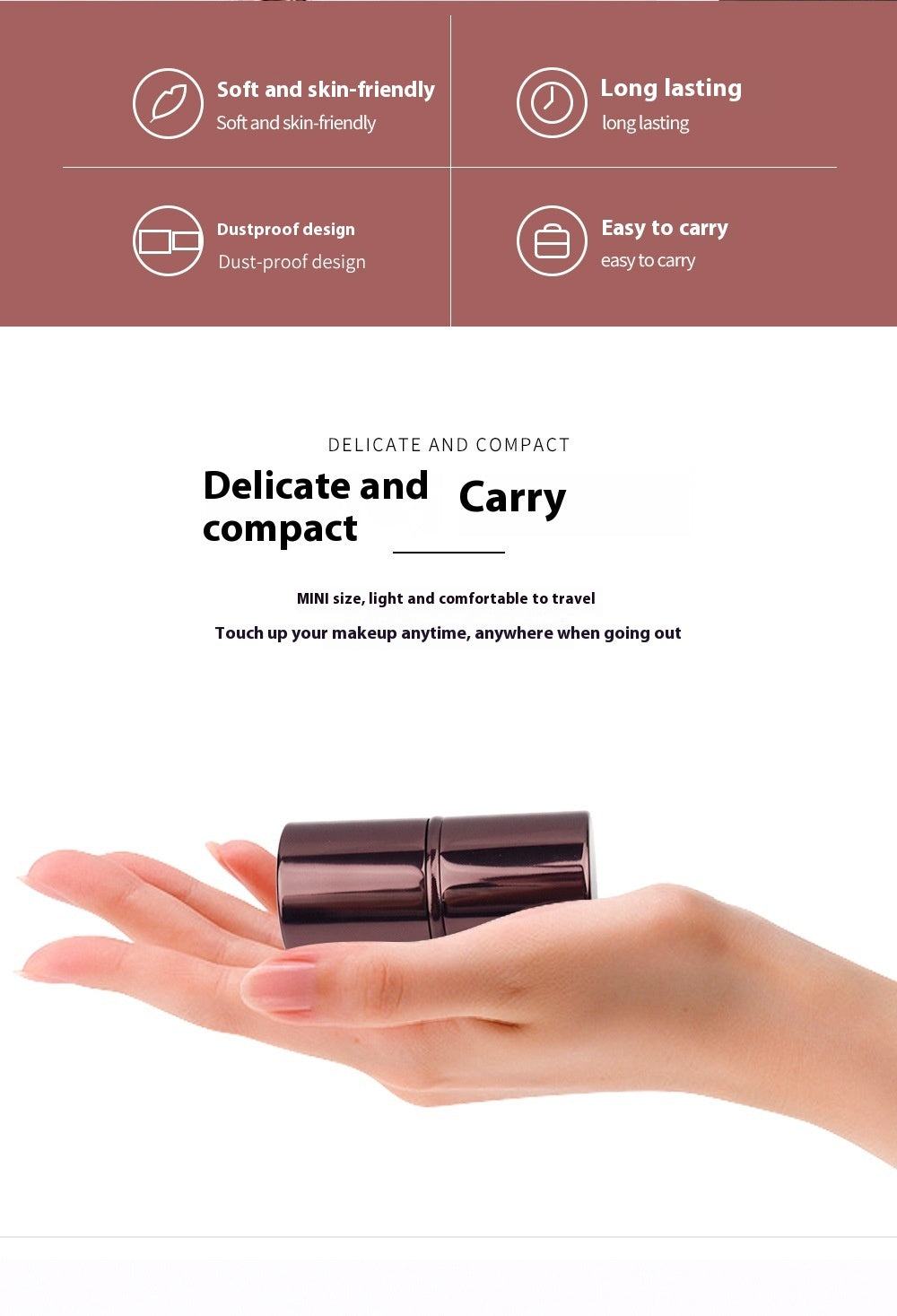 Foundation Makeup Brush with Artificial Fiber and Telescopic Handle - Teleplus foundation makeup brush eat