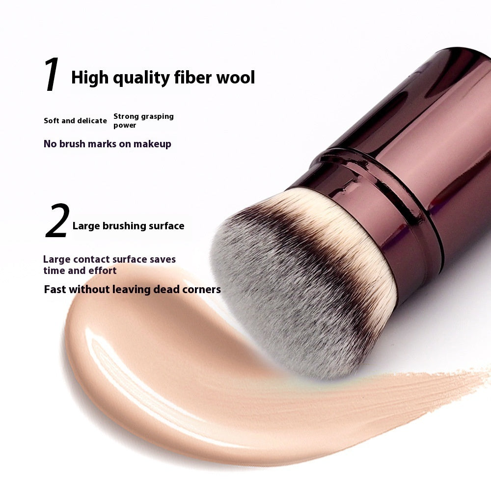 Foundation Makeup Brush with Artificial Fiber and Telescopic Handle - Teleplus foundation makeup brush eat