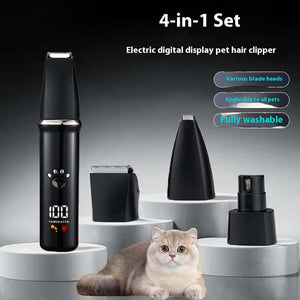 Four Body Pet Shaver with Replacement Head and Charging Cable for Dogs - Teleplus four body pet shaver