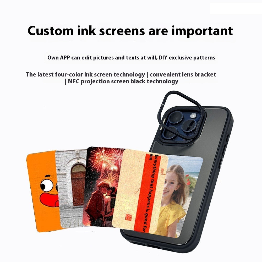 Four-Color PVC Screen Bracket Phone Case with NFC Projection Compatibility - for Colorful Fun nfc projection screen