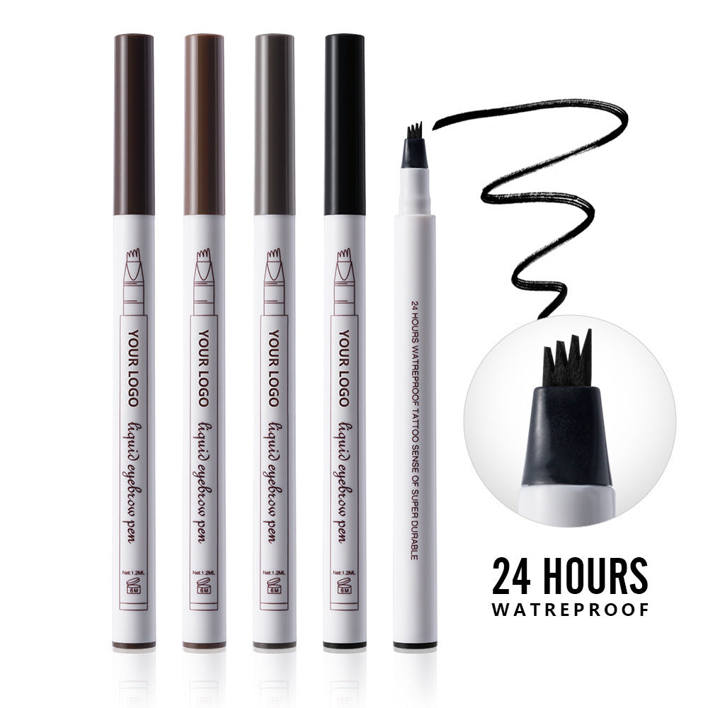 Four Fork Distinct Eyebrow Pencil Makeup with Long-Lasting Packaging - Teleplus eyebrow pencil makeup four fork distinct