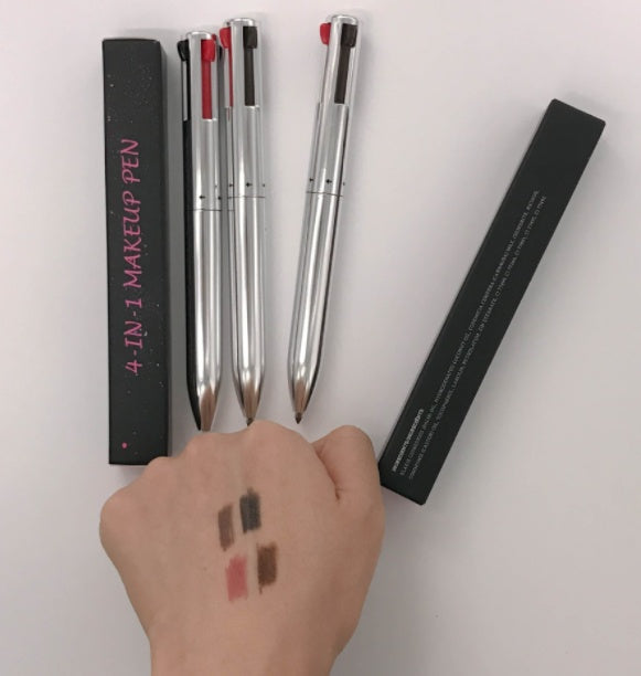 Four In One Eyebrow Pencil Lip Gloss Eyeliner Makeup Pencil - Four In One Eyebrow Pencil for Glamorous Mischief