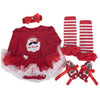 Conjunto de Roupa de Natal para Bebé de Quatro Peças  - C