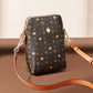 Foxer Shoulder Crossbody Bag Small Brown PVC Microfiber 150x90x190cm - foxer shoulder crossbody bag small
