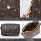 Foxer Shoulder Crossbody Bag Small Brown PVC Microfiber 150x90x190cm - foxer shoulder crossbody bag small