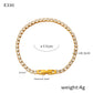 French Entry Lux Cold Wind Elegant Graceful Titanium Steel Bracelet - Elegant E330 Gold White Zircon Bracelet for Women