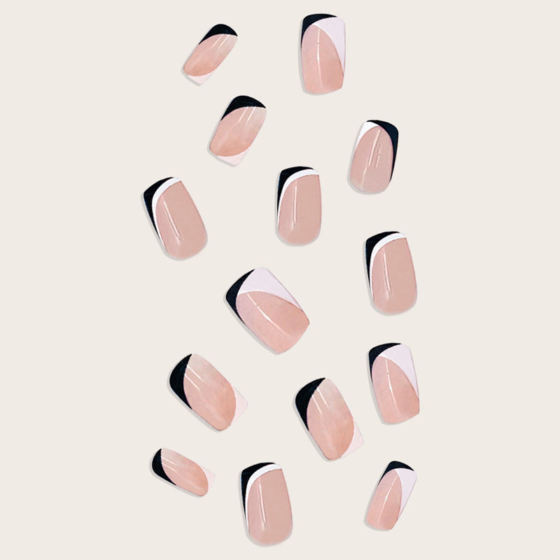 French Nail Stickers BKS1124 Short Plate Jelly Gel Style - Teleplus for Finished Looks french nail stickers finished