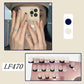 French Nail Stickers BKS1124 Short Plate Jelly Gel Style - Teleplus for Finished Looks french nail stickers finished