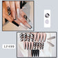 French Nail Tips with Silver Powder and Jelly Glue for Fashion Personality Patch Wear - Teleplus fashion personality
