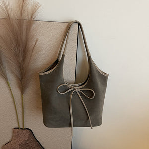 French Retro Large Capacity Frosted Underarm Bag for Daily - Teleplus french retro large capacity frosted underarm bag