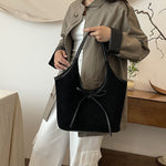 French Retro Large Capacity Frosted Underarm Bag for Daily - Teleplus french retro large capacity frosted underarm bag