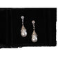 French Style Classic Retro High-grade Light Luxury Temperament Shining Water Drop Pearl Earrings - Dazzle Like a French