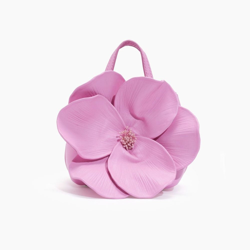 French Style Petal Flower Tote Bag with Chain and Multiple Colors - in french style petal flower tote bag