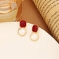 French Style Retro Stud Earrings Simple Buttons Elegant Dripping Earrings - Chic Earrings That Drip Elegance Like