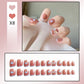 French Worn Removable Nails Manicure Implement Set for Easy Nail Art - Teleplus french worn removable nails