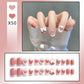 French Worn Removable Nails Manicure Implement Set for Easy Nail Art - Teleplus french worn removable nails