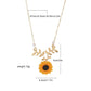 Fresh Sweet And Lovely Sunflower Pearl Necklace Sunflower Pendant Collarbone Chain Women’s Necklace - Fresh Sunflower