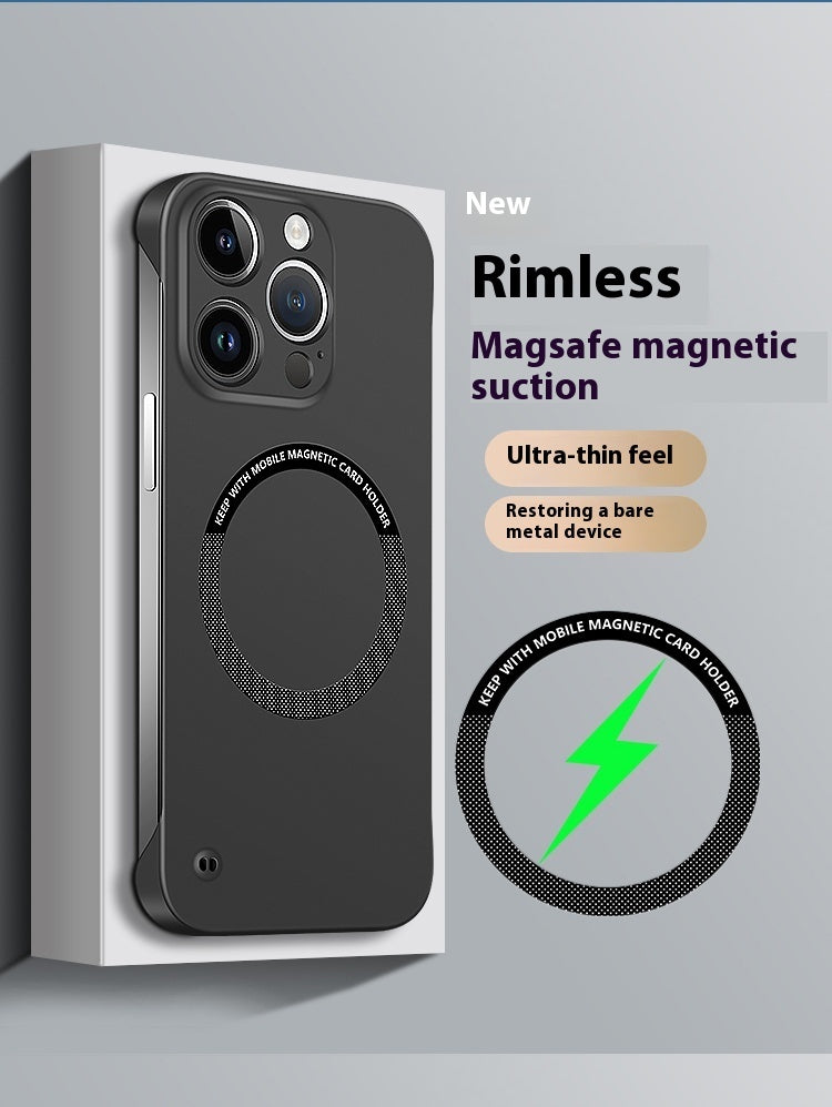 Frosted Frameless Magnetic Magsafe Phone Case for iPhone 16 Pro Max - frosted frameless magnetic magsafe phone case