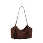 Frosted Idle Style Suede Crossbody Bag with Cowhide Suitcase Interior - Teleplus for Women frosted idle style suede