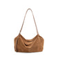 Frosted Idle Style Suede Crossbody Bag with Cowhide Suitcase Interior - Teleplus for Women frosted idle style suede