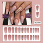 Frosted Nail Patch for Ballet Matte Tips with Glue - Teleplus matte nail tip ballet frosted patch