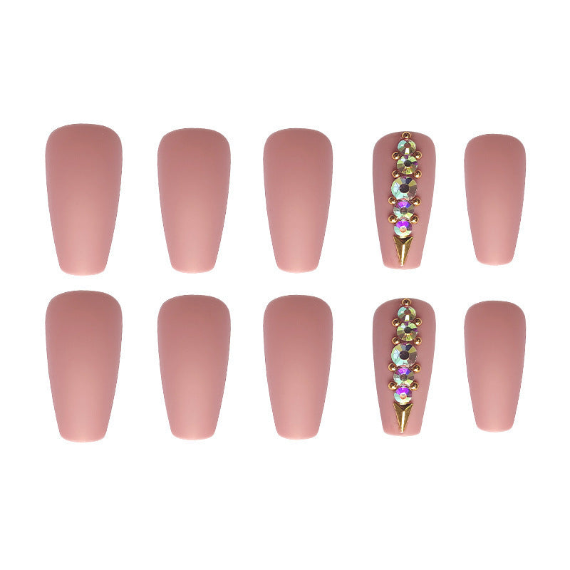 Frosted Nail Patch for Ballet Matte Tips with Glue - Teleplus matte nail tip ballet frosted patch