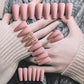 Frosted Nail Patch for Ballet Matte Tips with Glue - Teleplus matte nail tip ballet frosted patch