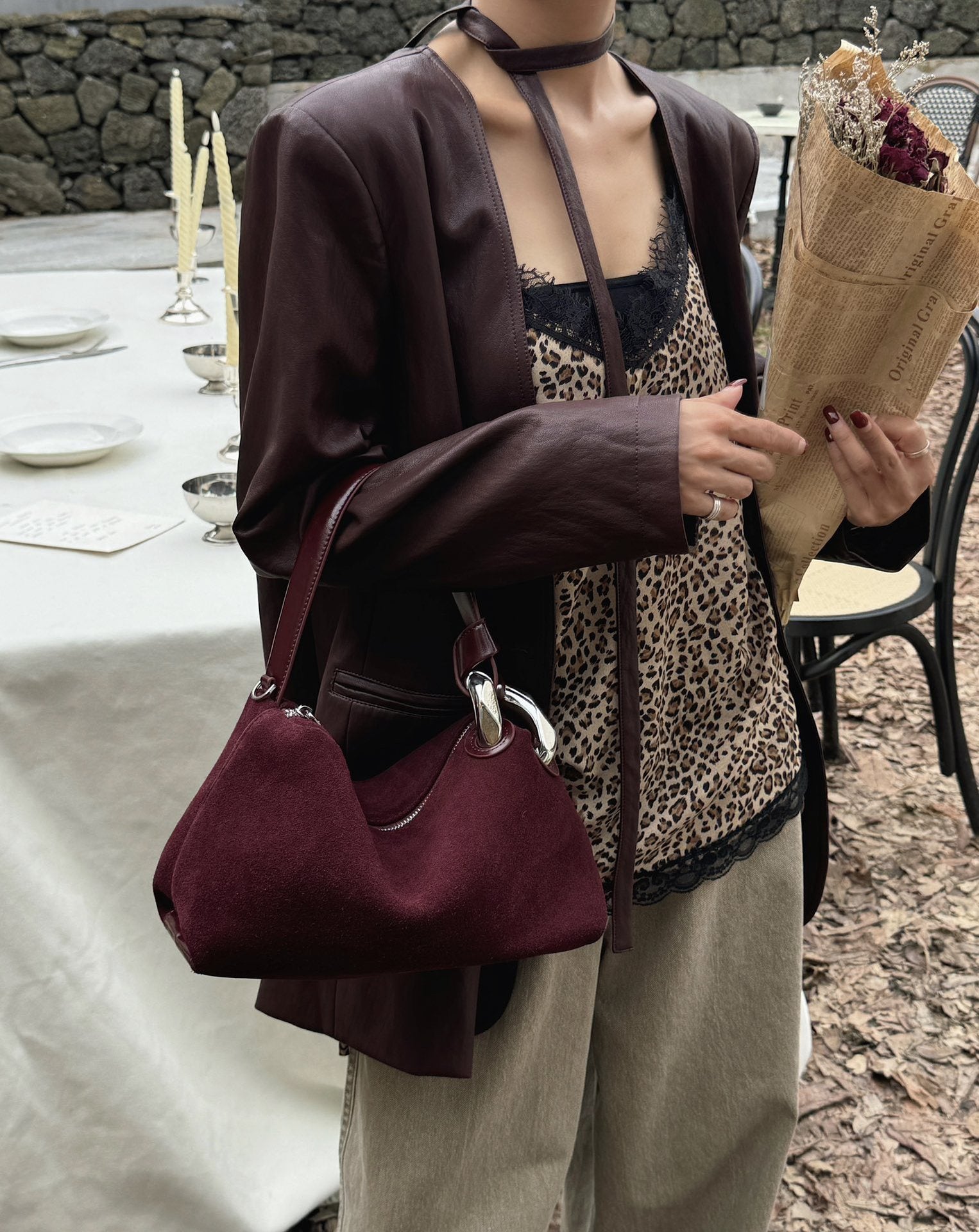 Frosted Suede Handbag Crossbody for Women High-Grade Matte Leather - Teleplus frosted suede handbag crossbody bag niche