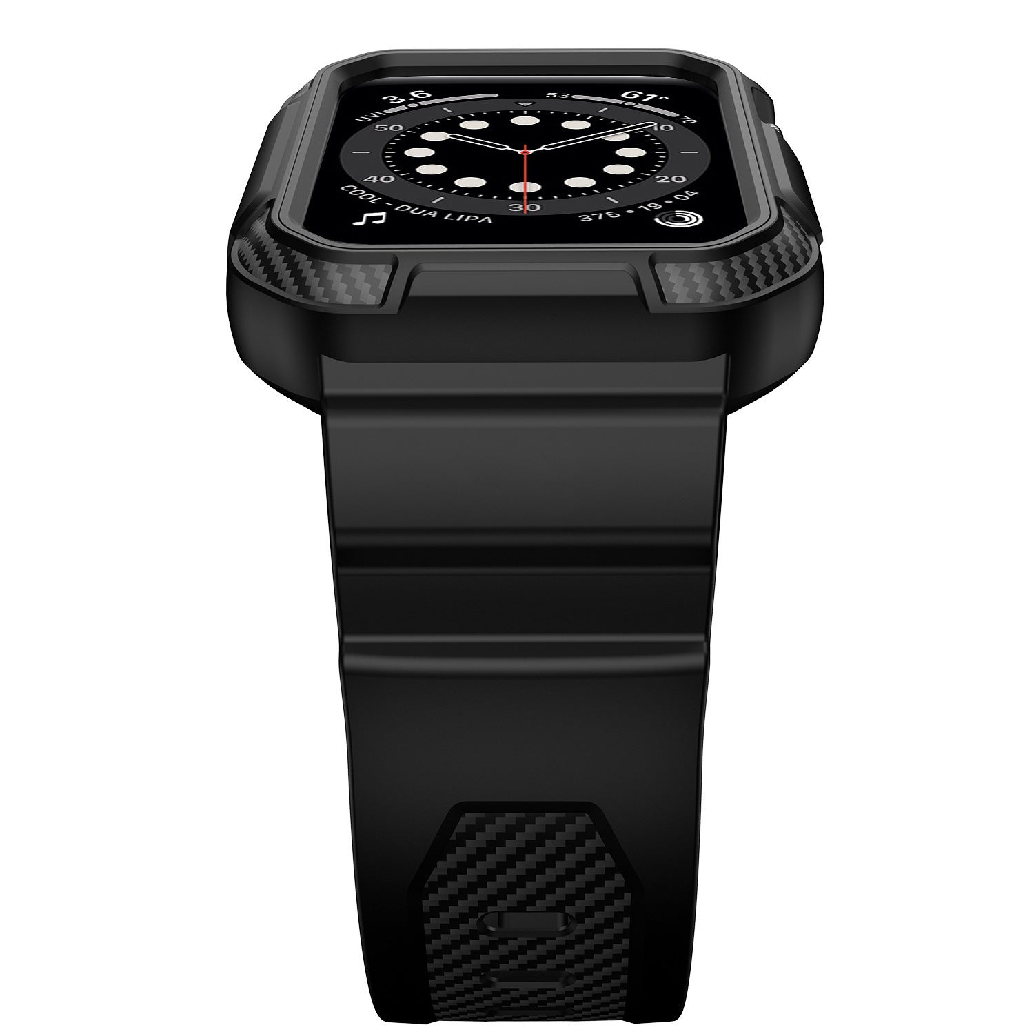 Frosted TPU Strap for Smart Watch Integrated Silicone Interface 38-44mm - smart watch integrated frosted tpu strap