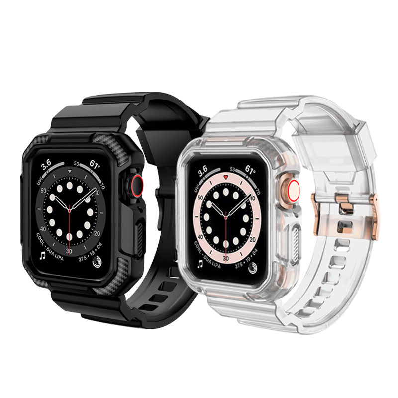 Frosted TPU Strap for Smart Watch Integrated Silicone Interface 38-44mm - smart watch integrated frosted tpu strap