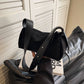 Frosted Vintage Shoulder Messenger Bag in Polyester with Brown and Black Options - frosted vintage shoulder messenger